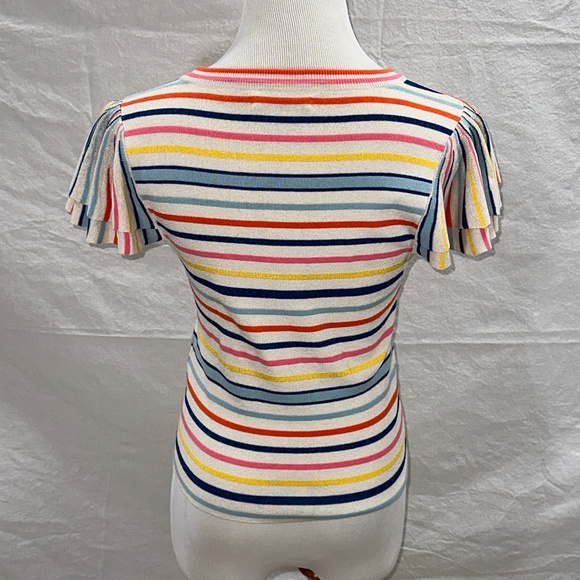 Alice & Olivia Kenia Ruffle Sleeve Top NWOT! - Picture 3 of 6